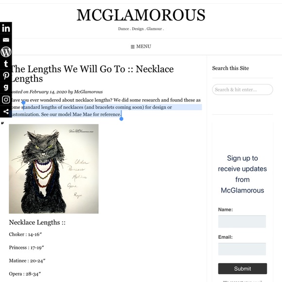 The Lengths We Will Go To :: A Reference to Necklace Lengths for Adults and Kids - Picture 4 of 7